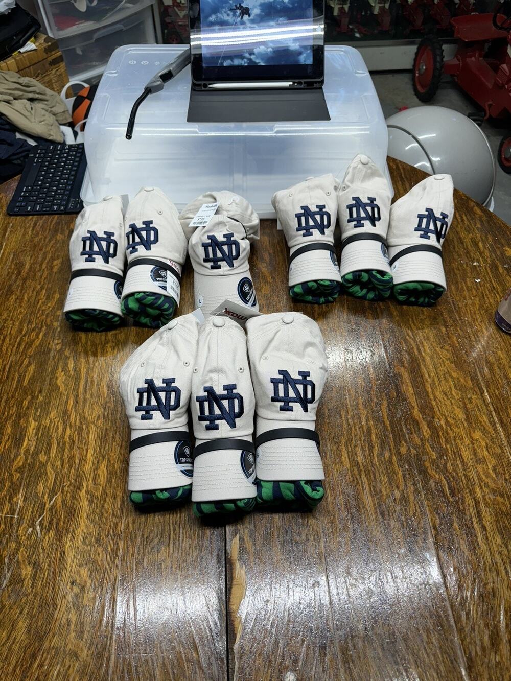 Notre Dame Fanatics short sleeve T-shirt Hat Combo Large Fighting Irish new